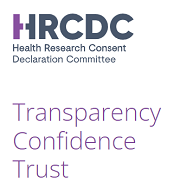 HRCDC logo with the words Transparency, Confidence and Trust